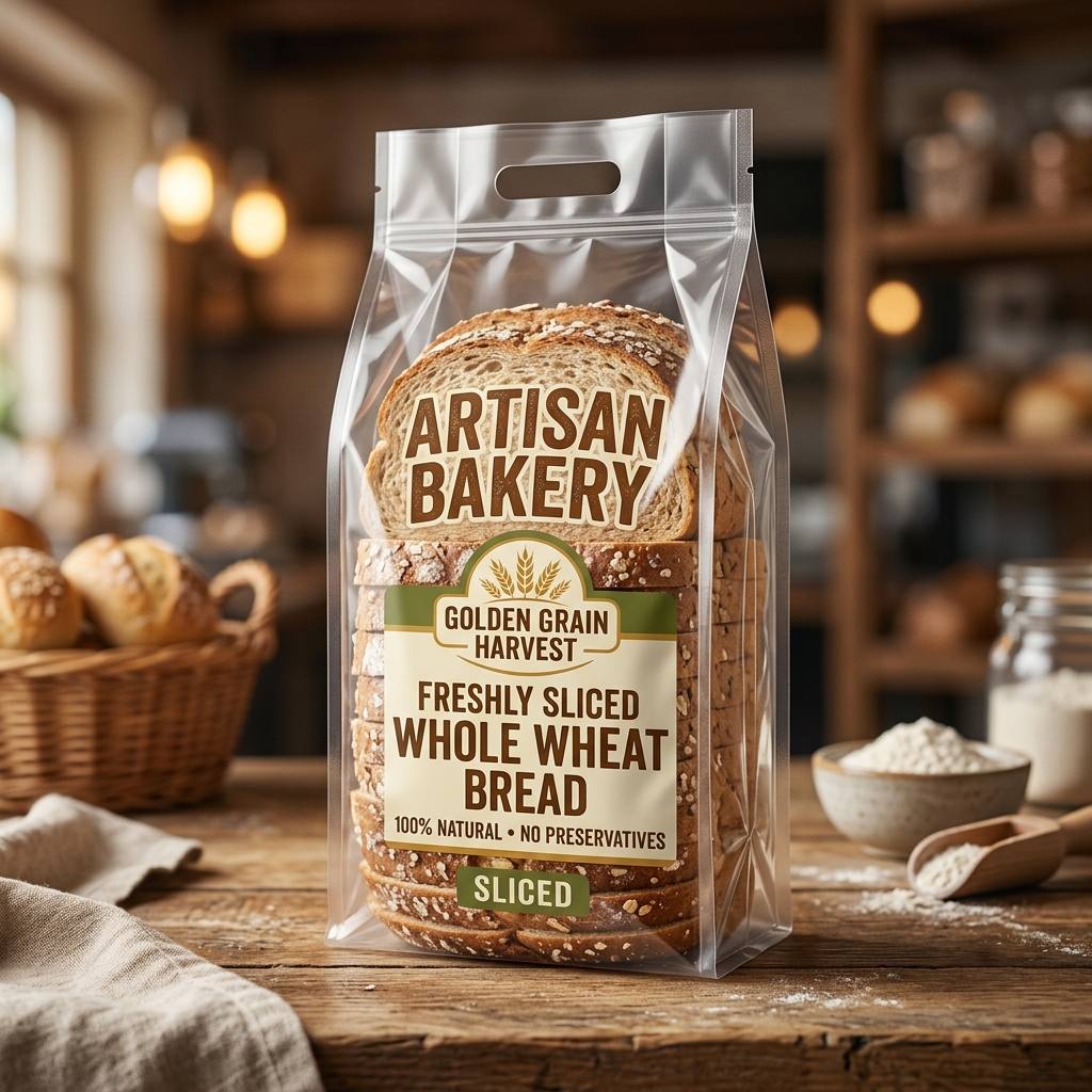 Printed Bread Packaging Bags