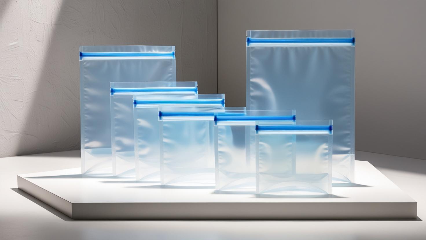 Zip-lock and resealable bags for food and retail